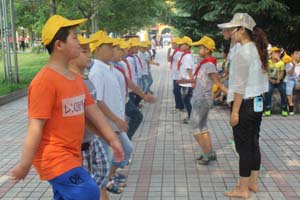 新学期军训及火灾逃生演练