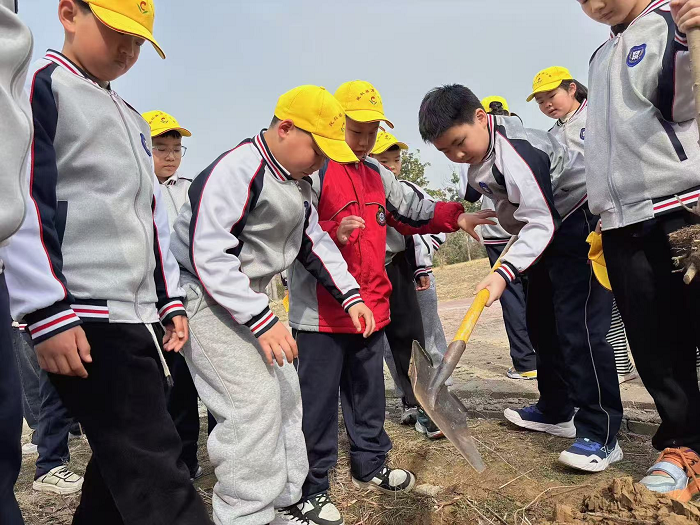 “植”此青绿  悦见春天   ——民权育才小学“3·12”植树节主题教育
